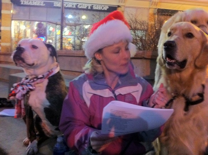 Puppy Up! Christmas Caroling in Old Town Fort Collins 2
