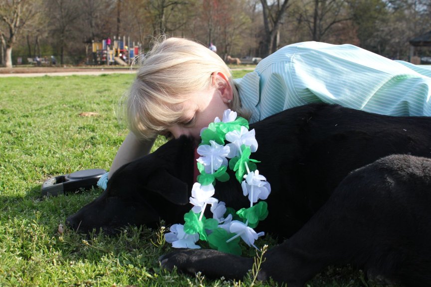 Ginger and her dog Buddy