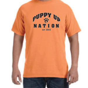 Our new PuppyUp Nation Ts come in four great colors.