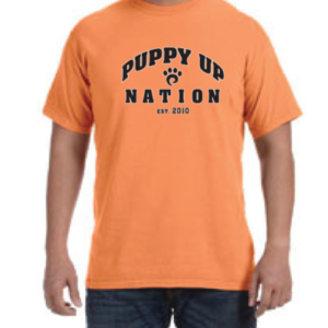 Our new PuppyUp Nation Ts come in four great colors. 