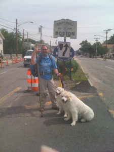 Entering Boston city limits. We're almost there!