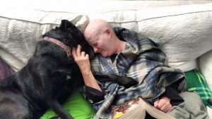 Sara admits worrying for her dog’s health while she was battling her own cancer