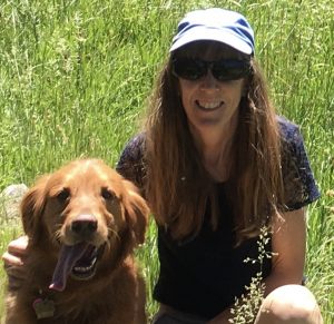 Dr. Nancy Reese and her dog Chloe.